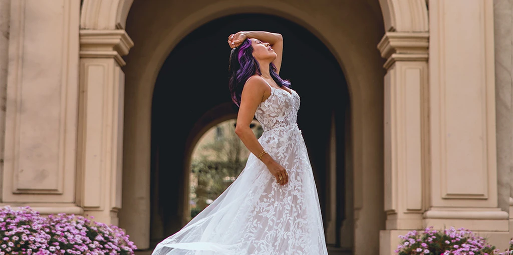 boho lace wedding dress - haven by All Who Wander